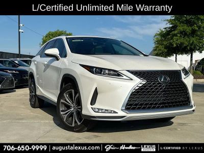 2022 Lexus RX 350L L/CERTIFIED in Eminent White Pearl — front three-quarter view