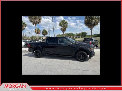 2024 Ford F-150 XLT in Black — front three-quarter view