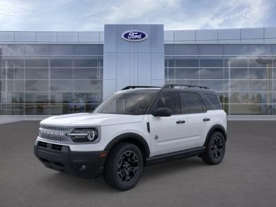 2026 Ford Bronco Sport in YZ White — front three-quarter view