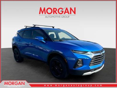 2019 Chevrolet Blazer Base in Blue — front three-quarter view