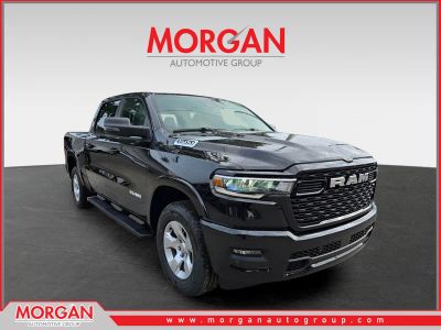 2026 Ram 1500 Big Horn in Diamond Black Crystal Pearlcoat — front three-quarter view