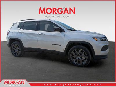 2026 Jeep Compass Latitude in Silver — front three-quarter view