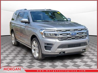 2024 Ford Expedition Platinum in Silver Metallic — front three-quarter view