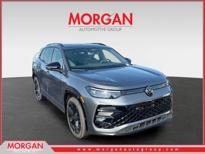 2026 Volkswagen Tiguan SE R-Line Black in Platinum — front three-quarter view