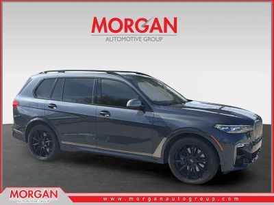 2022 BMW X7 M50i in Gray — front three-quarter view