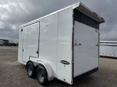 2025 LOOK CARGO TRAILER 7X14 — rear three-quarter view