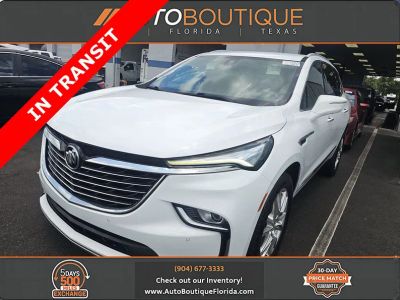 2022 Buick Enclave Premium in Summit White — front three-quarter view