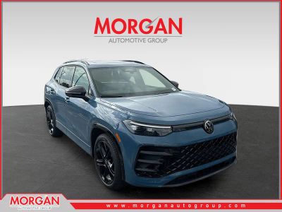 2026 Volkswagen Tiguan SE R-Line Black in Blue — front three-quarter view