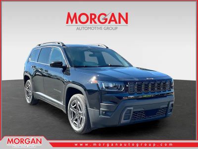 2026 Jeep Cherokee Laredo in Black — front three-quarter view