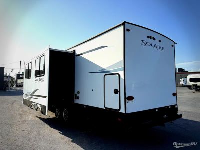 2022 Palomino Solaire — rear three-quarter view