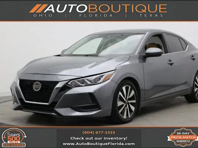 2021 Nissan Sentra SV in Gun Metallic — front three-quarter view
