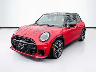 2026 MINI 2 DOOR ICONIC in Chili Red II — front three-quarter view