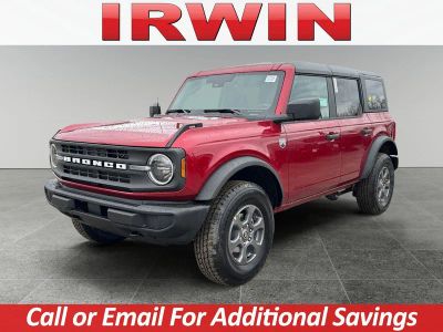 2026 Ford Bronco Big Bend in Red — front three-quarter view