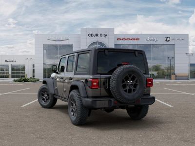 2026 Jeep Wrangler — rear three-quarter view