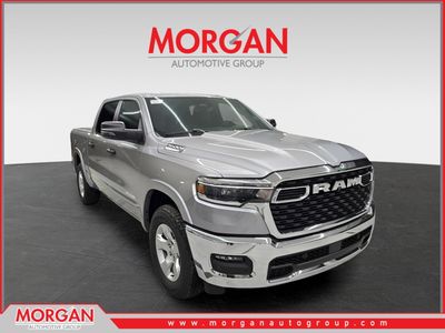2026 Ram 1500 Big Horn in Billet Silver Metallic Clearcoat — front three-quarter view