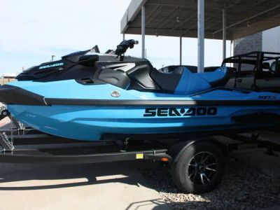 2026 Sea-Doo RXT-X™ 325 Gulfstream Blue Premium — front three-quarter view