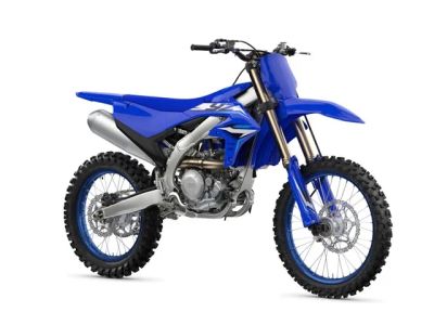 2026 Yamaha YZ450F Team Yamaha Blue — front three-quarter view