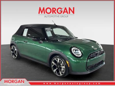 2025 MINI Cooper S Iconic in Green — front three-quarter view