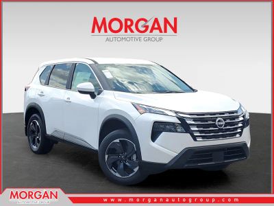 2026 Nissan Rogue SV in White — front three-quarter view