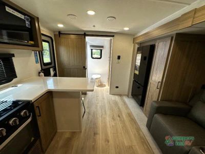 2027 Forest River RV Rockwood Mini Lite — rear three-quarter view