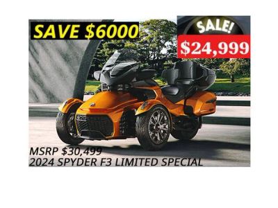 2024 Can-Am® Spyder F3 Limited Special Series — front three-quarter view