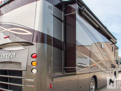 2017 Winnebago Forza — rear three-quarter view