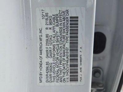 2018 Honda Accord Sedan EX 1.5T CVT — photo 30 view