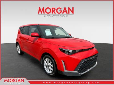 2023 Kia Soul S in Inferno Red — front three-quarter view