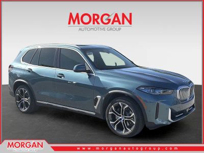 2024 BMW X5 sDrive40i in Blue — front three-quarter view