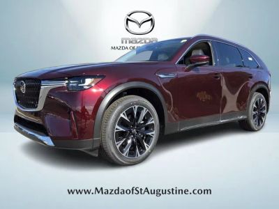 2026 Mazda CX-90 PHEV Premium Plus in Red — front three-quarter view