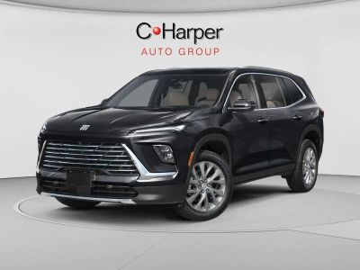 2026 Buick Enclave Preferred in Ebony Twilight Metallic — front three-quarter view