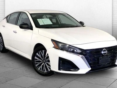 2025 Nissan Altima SV in Glacier White — front three-quarter view