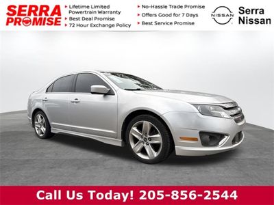 2012 Ford Fusion Sport in Ingot Silver — front three-quarter view