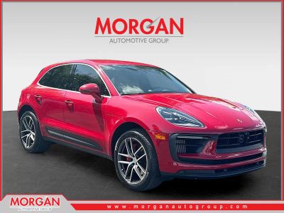 2023 Porsche Macan S in Carmine Red — front three-quarter view