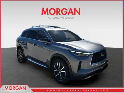 2023 INFINITI QX60 Sensory in Gray — front three-quarter view