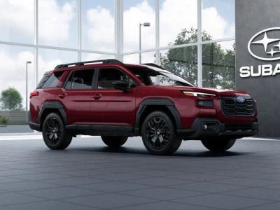 2026 Subaru OUTBACK Limited XT in Crimson Red Pearl — front three-quarter view