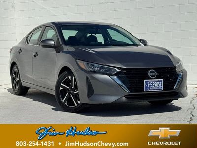 2024 Nissan Sentra SV in Gun Metallic — front three-quarter view