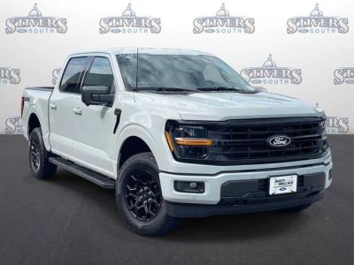 2026 Ford F-150 XLT in White — front three-quarter view