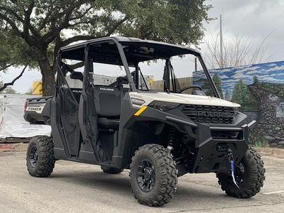 2026 Polaris Ranger Crew 1000 Premium in MIRAGE BEIGE — front three-quarter view