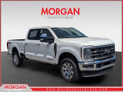 2026 Ford F-350SD King Ranch in White — front three-quarter view