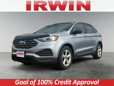 2020 Ford Edge SE in Silver — front three-quarter view