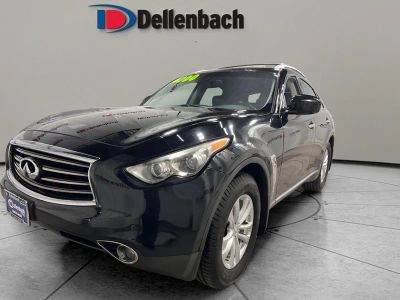 2013 INFINITI FX37 4DR AWD in Black Obsidian — front three-quarter view