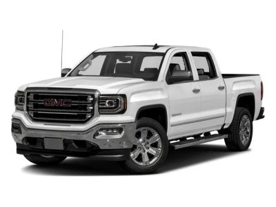 2016 GMC Sierra 1500 SLT in Onyx Black — front three-quarter view