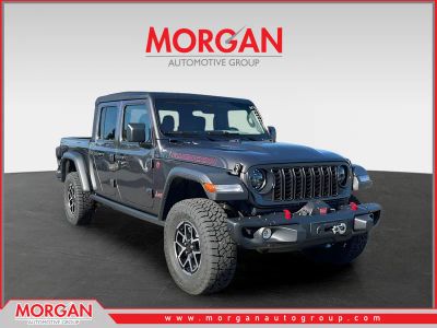 2026 Jeep Gladiator Rubicon in Gray — front three-quarter view