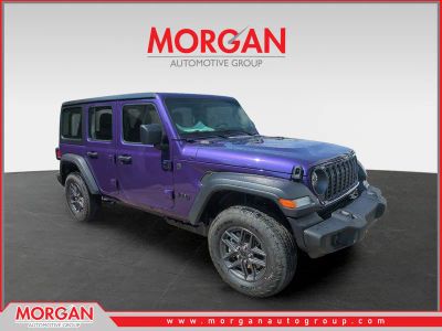 2026 Jeep Wrangler Sport in Purple — front three-quarter view