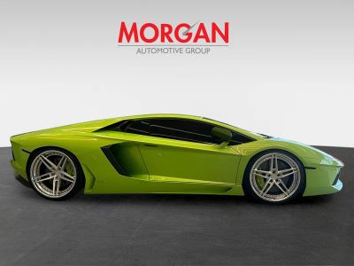 2014 Lamborghini Aventador — rear three-quarter view