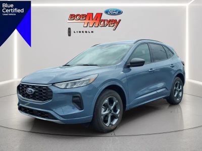 2024 Ford Escape ST-Line in Vapor Blue Metallic — front three-quarter view