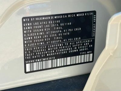 2026 Volkswagen Tiguan — photo 43 view
