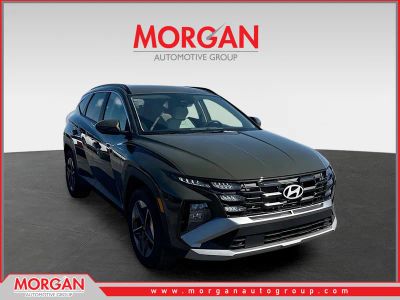 2026 Hyundai TUCSON SEL in Rockwood Green — front three-quarter view