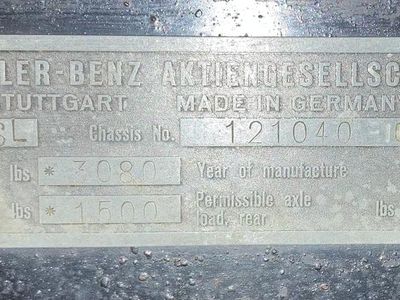 1959 Mercedes-Benz 190 SL — photo 29 view
